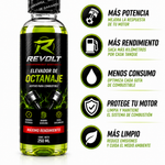 ⛽Aditivo Elevador De Octanaje REVOLT (Formula Mejorada) 250ML X 4 UNIDADES